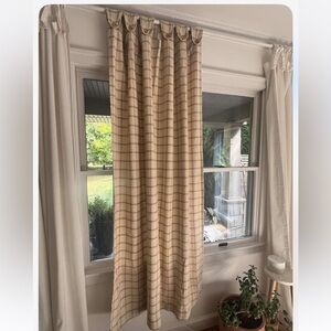 Striped Cream and Brown Curtain
